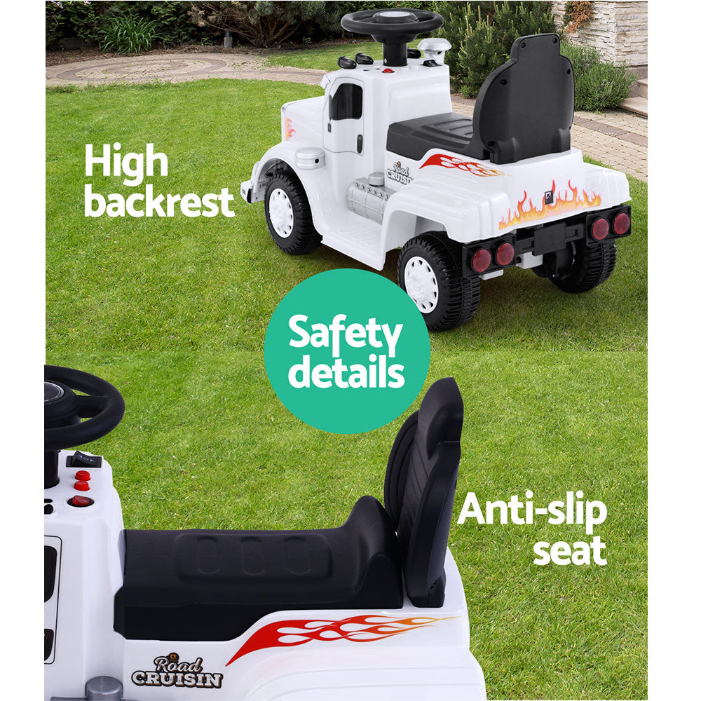 Rigo Kids Electric Ride On Truck 6V White - Cosy Abode