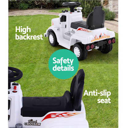 Rigo Kids Electric Ride On Truck 6V White - Cosy Abode