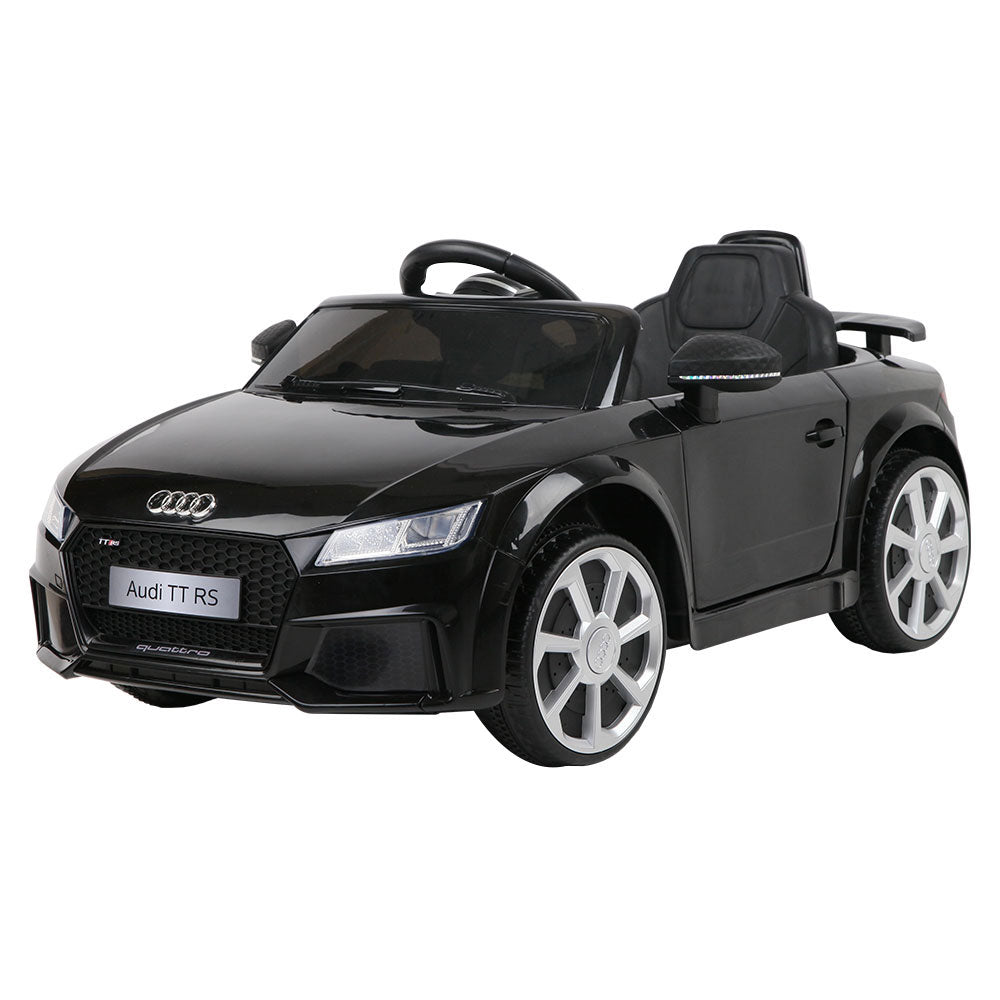 Kids Electric Ride On Car Audi Licensed TTRS Toy Cars Remote 12V Battery Black - Cosy Abode