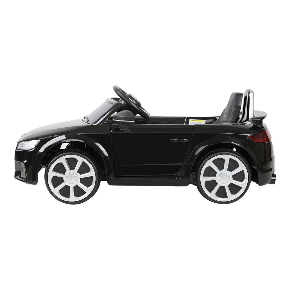 Kids Electric Ride On Car Audi Licensed TTRS Toy Cars Remote 12V Battery Black - Cosy Abode