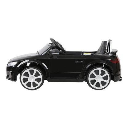 Kids Electric Ride On Car Audi Licensed TTRS Toy Cars Remote 12V Battery Black - Cosy Abode