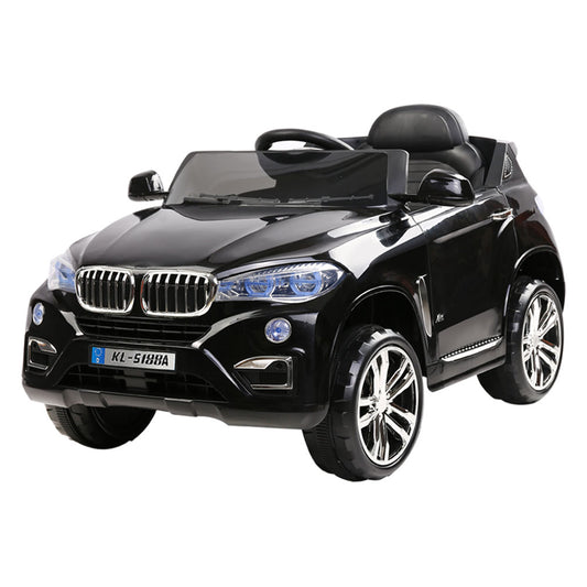 Rigo Kids Electric Ride On Car SUV BMW-Inspired X5 Toy Cars Remote 6V Black - Cosy Abode