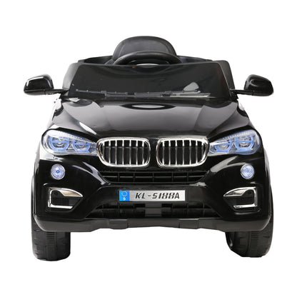 Rigo Kids Electric Ride On Car SUV BMW-Inspired X5 Toy Cars Remote 6V Black - Cosy Abode