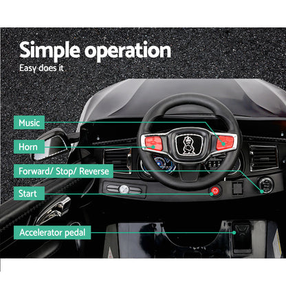 Rigo Kids Electric Ride On Car SUV BMW-Inspired X5 Toy Cars Remote 6V Black - Cosy Abode