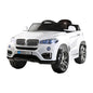 Rigo Kids Electric Ride On Car SUV BMW-Inspired X5 Toy Cars Remote 6V White - Cosy Abode