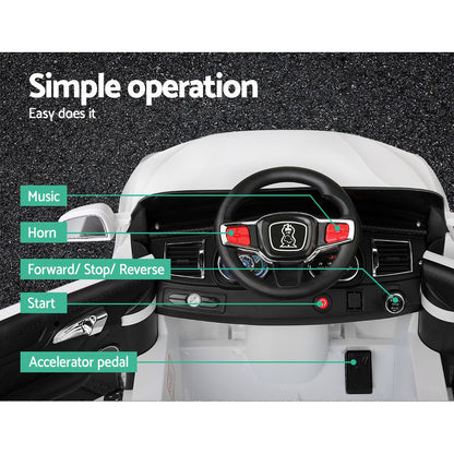 Rigo Kids Electric Ride On Car SUV BMW-Inspired X5 Toy Cars Remote 6V White - Cosy Abode