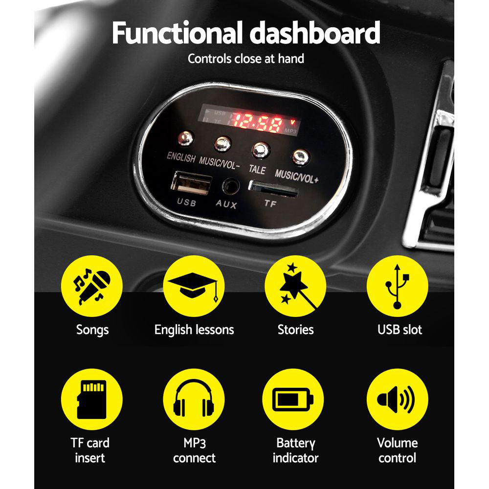 Rigo Kids Electric Ride On Car SUV BMW-Inspired X5 Toy Cars Remote 6V White - Cosy Abode