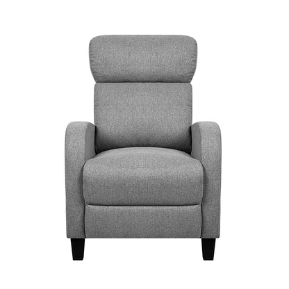 Artiss Fabric Reclining Armchair - Grey - Cosy Abode