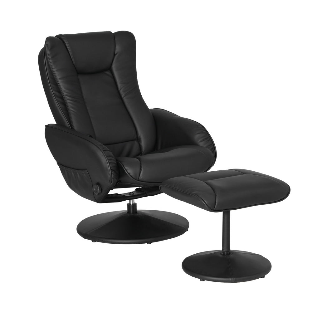 Artiss Recliner Chair Electric Heated Massage Chairs Faux Leather Cobble - Cosy Abode