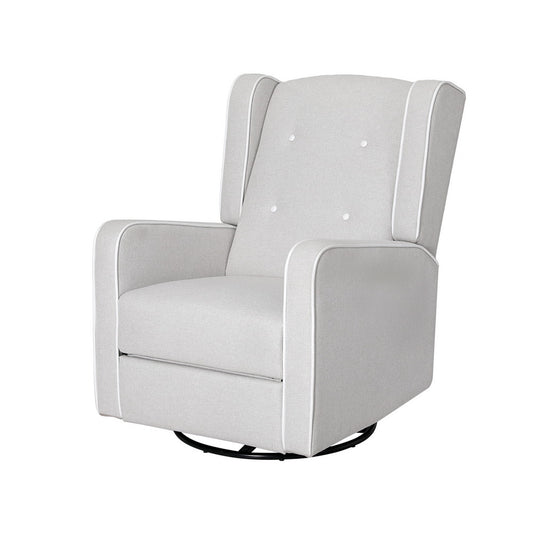Artiss Recliner Armchair 360� Swivel Grey Fabric - Cosy Abode