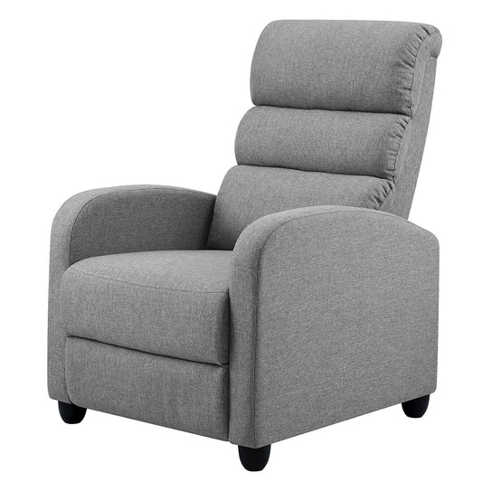 Artiss Recliner Armchair Grey Fabric Bolivia - Cosy Abode