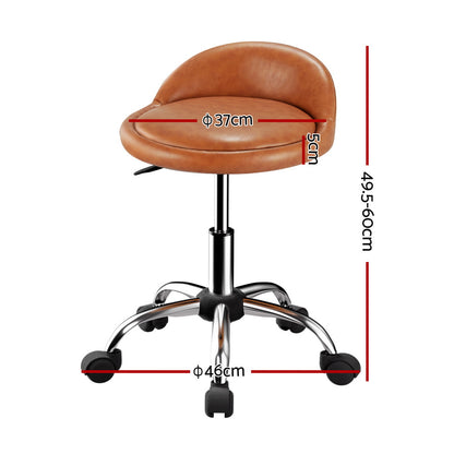 Artiss Salon Stool Swivel Chair Backrest Chairs - Cosy Abode