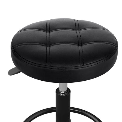 Artiss Salon Stool Round Swivel Chairs Black - Cosy Abode