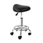 Artiss Salon Stool Saddle Swivel Chair Black - Cosy Abode