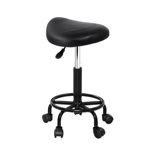 Artiss Salon Stool Saddle Swivel Chair - Cosy Abode