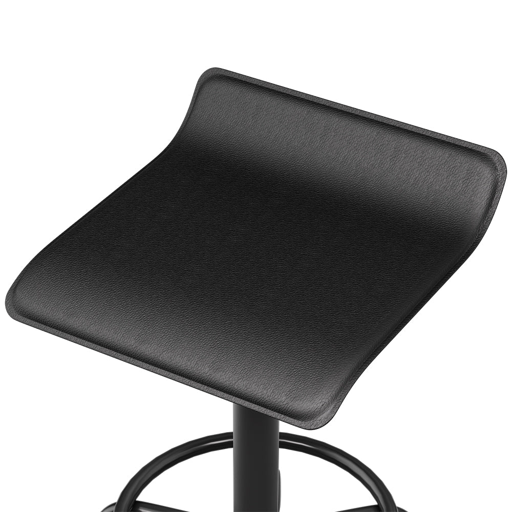 Artiss Salon Stool Square Swivel Chair Black - Cosy Abode