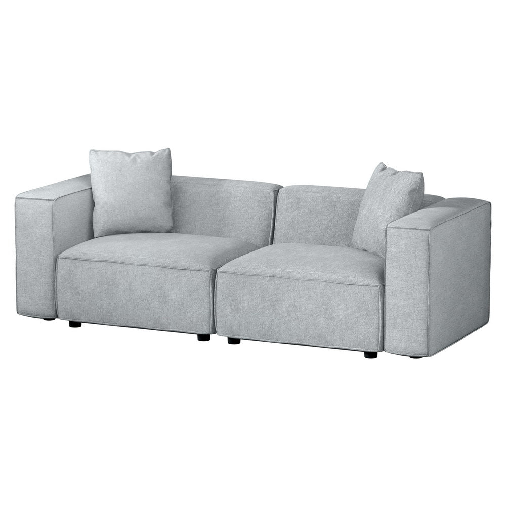 Artiss Modular Sofa Chaise Set 2-Seater Grey - Cosy Abode