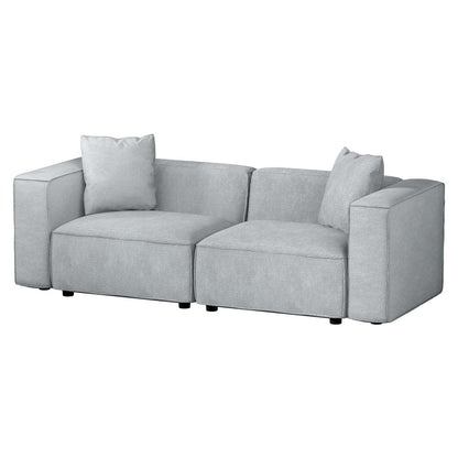 Artiss Modular Sofa Chaise Set 2-Seater Grey - Cosy Abode