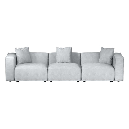 Artiss Modular Sofa Chaise Set 3-Seater Grey - Cosy Abode