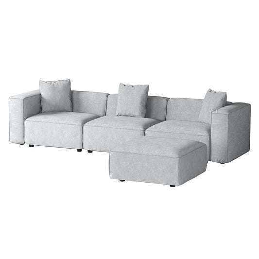 Artiss Modular Sofa Chaise Set 4-Seater Grey - Cosy Abode