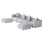 Artiss Modular Sofa Chaise Set 6-Seater Grey - Cosy Abode