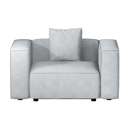Artiss Modular Sofa Chaise Set 1-Seater Grey - Cosy Abode