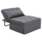 Artiss Sofa Bed Ottoman Pillow Folding Linen Grey Siyi - Cosy Abode