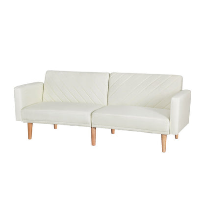 Artiss Sofa Bed 195CM Beige Faux Linen - Cosy Abode