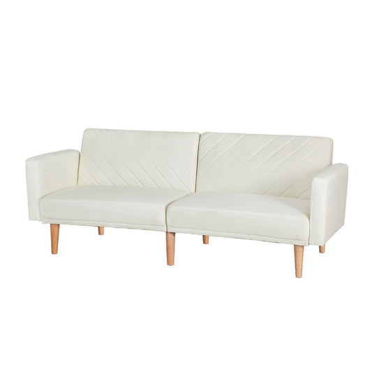 Artiss Sofa Bed 195CM Beige Faux Linen - Cosy Abode