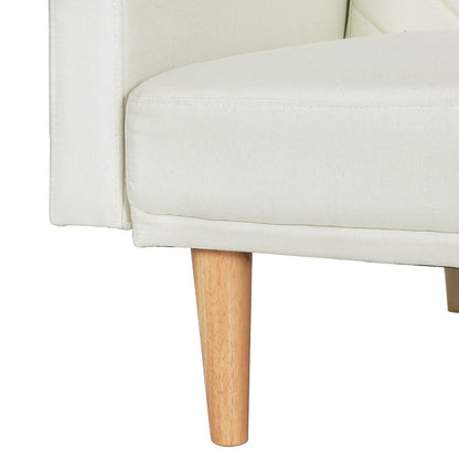 Artiss Sofa Bed 195CM Beige Faux Linen - Cosy Abode