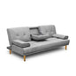 Artiss Sofa Bed 188CM Grey Faux Linen - Cosy Abode