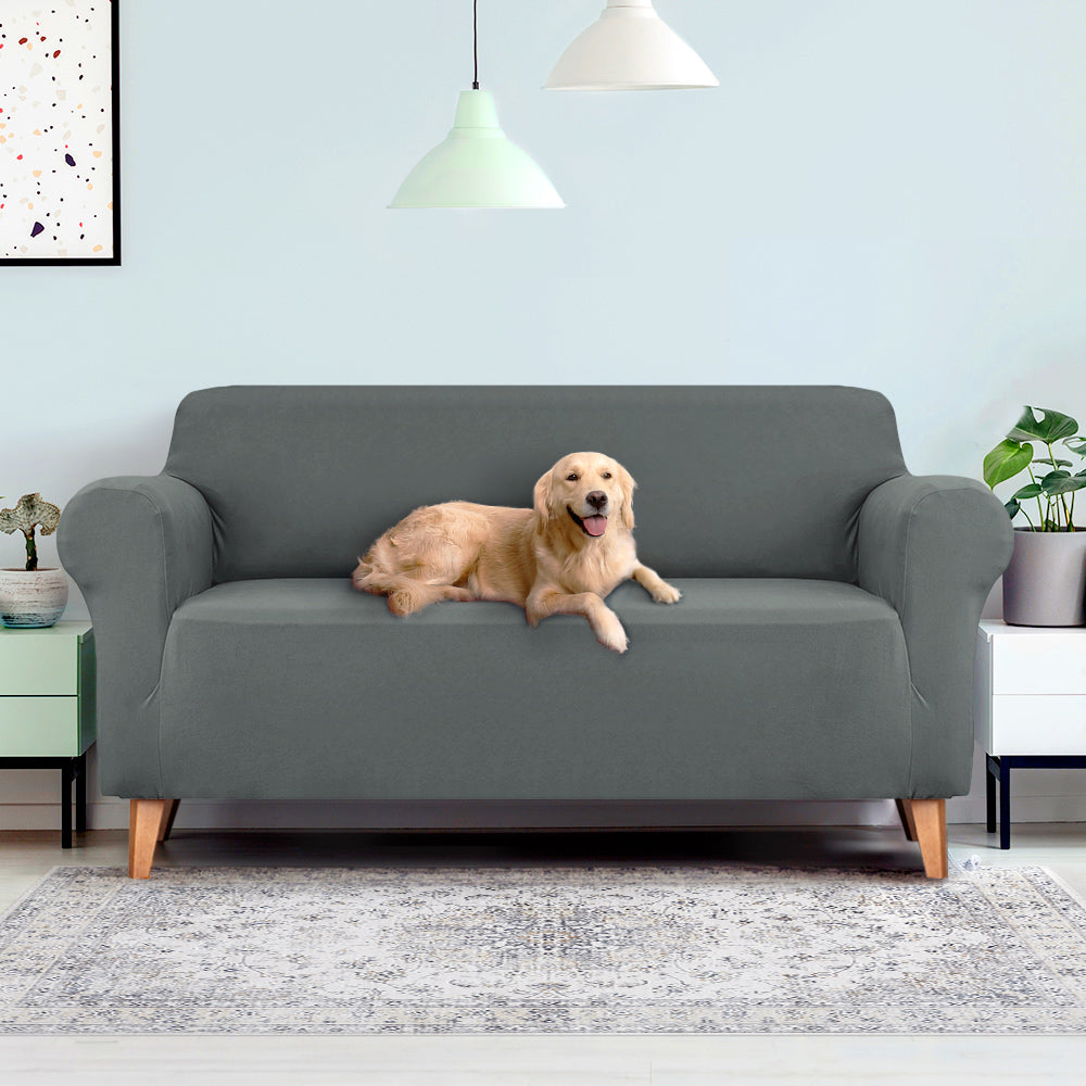 Artiss Sofa Cover Couch Covers 3 Seater Stretch Grey - Cosy Abode