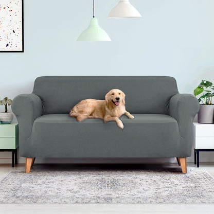 Artiss Sofa Cover Couch Covers 3 Seater Stretch Grey - Cosy Abode