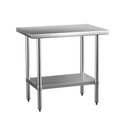 Cefito Stainless Steel Kitchen Benches Work Bench 910x610mm 430 - Cosy Abode