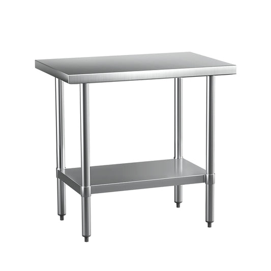 Cefito Stainless Steel Kitchen Benches Work Bench 910x610mm 430 - Cosy Abode