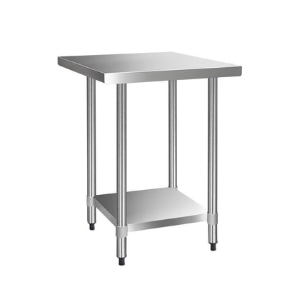 Cefito 760x760mm Stainless Steel Kitchen Bench 430 - Cosy Abode