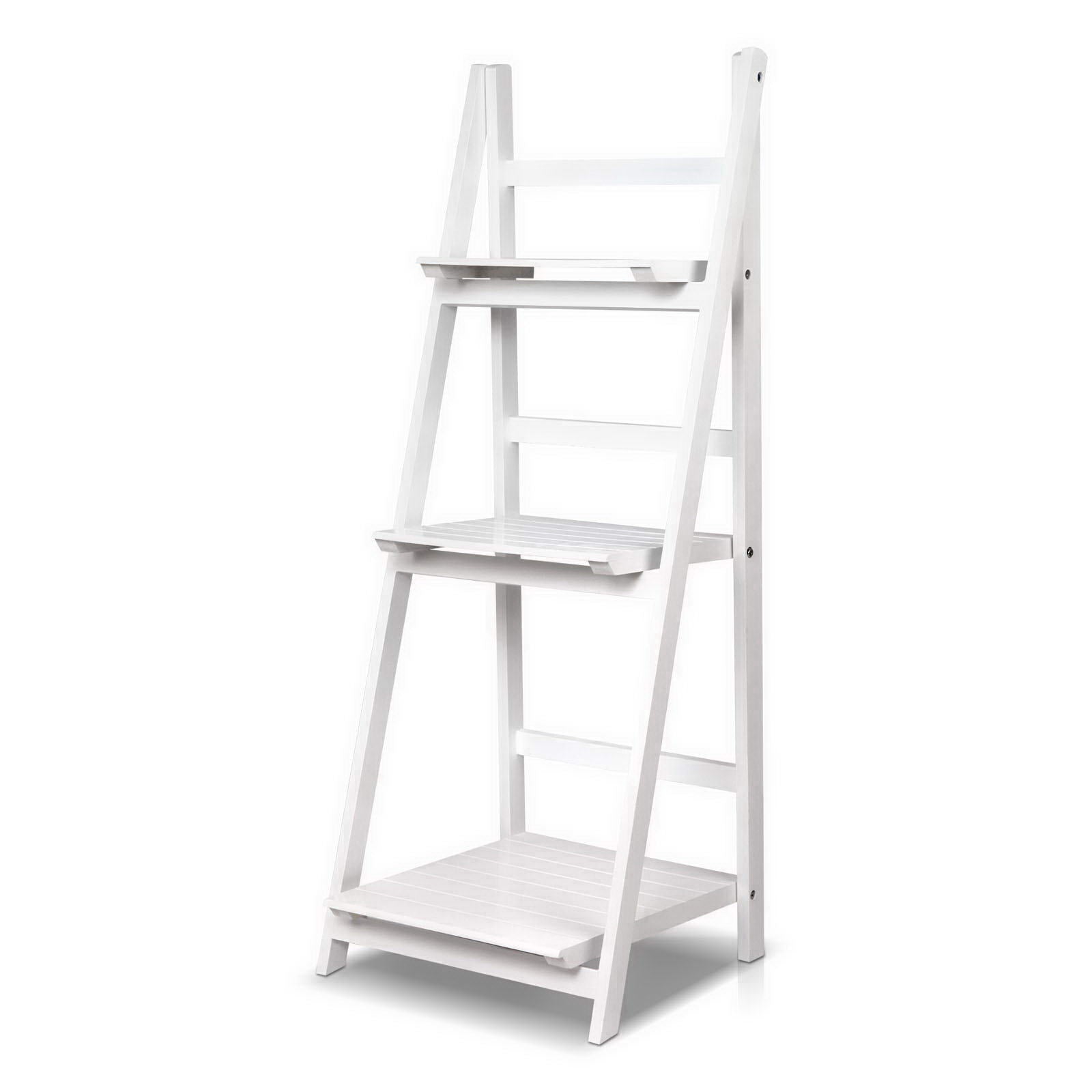 Artiss Bookshelf Corner Shelf 3 Tiers - ZANE White - Cosy Abode