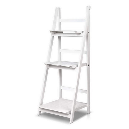 Artiss Bookshelf Corner Shelf 3 Tiers - ZANE White - Cosy Abode