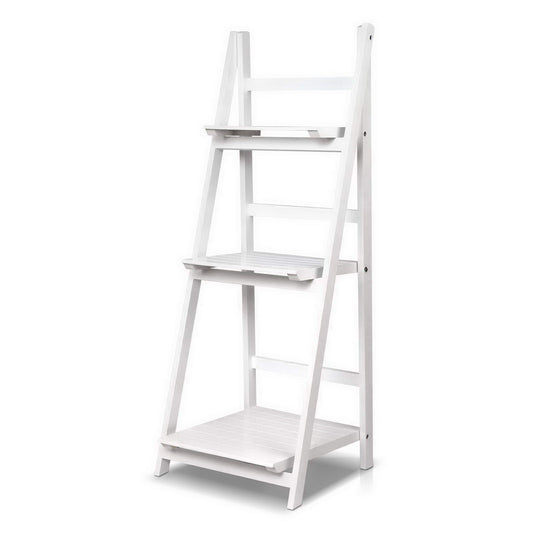 Artiss Bookshelf Corner Shelf 3 Tiers - ZANE White - Cosy Abode