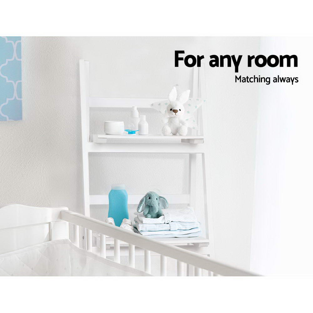 Artiss Bookshelf Corner Shelf 3 Tiers - ZANE White - Cosy Abode