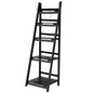 Artiss Bookshelf Corner Shelf 5 Tiers - ZANE Coffee - Cosy Abode