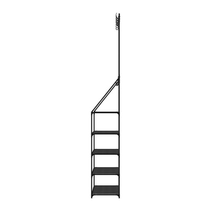 Artiss Shoe Rack Hall Tree 16 Pairs Black - Cosy Abode