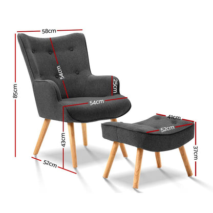 Artiss LANSAR Lounge Accent Chair - Cosy Abode