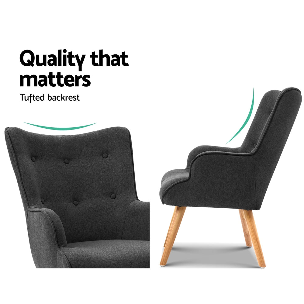 Artiss LANSAR Lounge Accent Chair - Cosy Abode