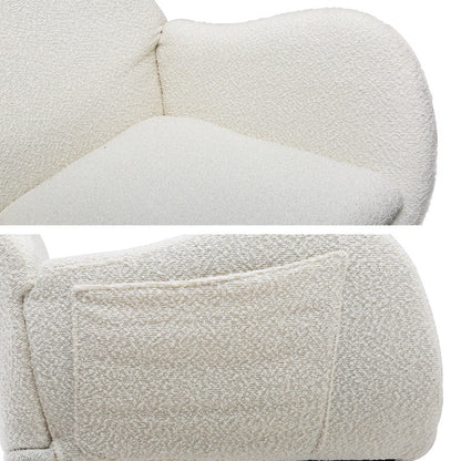 Artiss Rocking Chair Armchair Pillow Boucle White - Cosy Abode