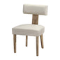 Artiss Dining Chairs Set of 2 Linen Fabric Wooden Beige - Cosy Abode