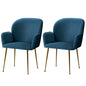Artiss Dining Chairs Set of 2 Velvet Armchair Blue - Cosy Abode