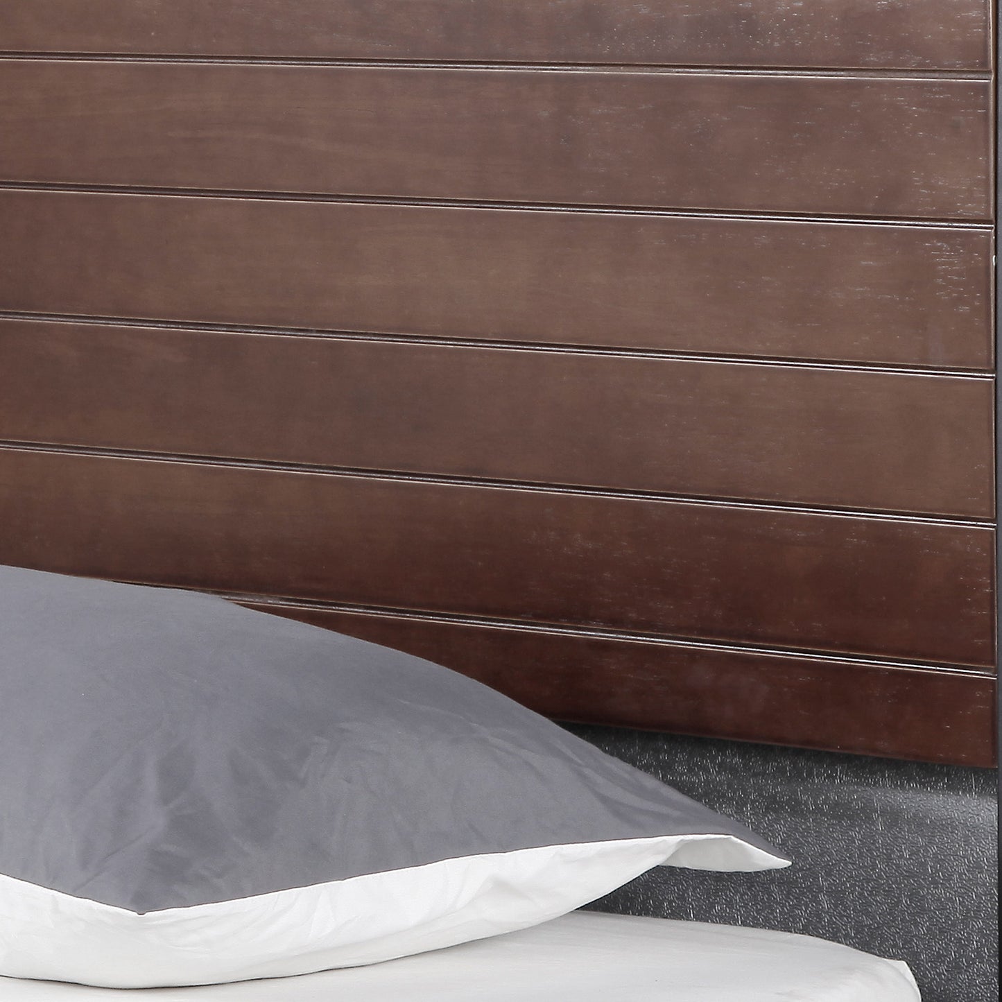 Milano Decor Azure Bed Frame With Headboard Black Wood Steel Platform Bed - Single - Black - Cosy Abode