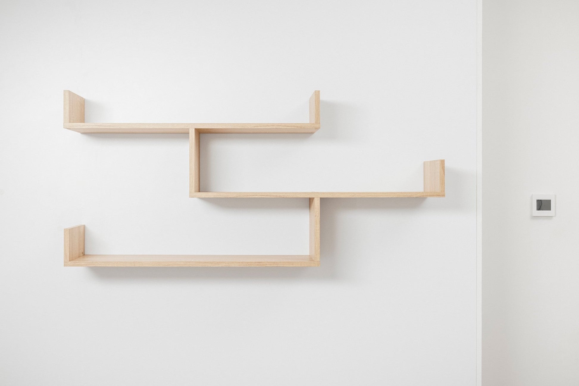ZURICH MULTI LEVEL SHELF KIT (OAK) - Cosy Abode