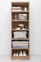 GENEVA SIX SHELF BUILD IN WARDROBE - NATURAL OAK - Cosy Abode